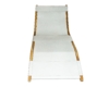 WHITE LEATHER LOUNGER